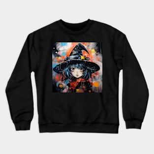 Halloween witch girl Crewneck Sweatshirt